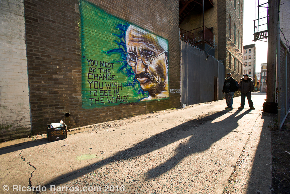 Gandhi in the Alley